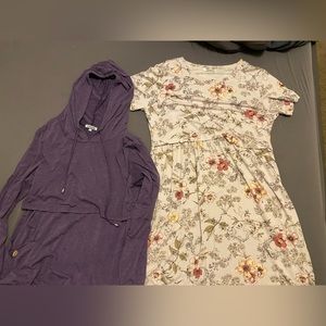 Breastfeeding Lightweight Hoodie & Dress, Size XL